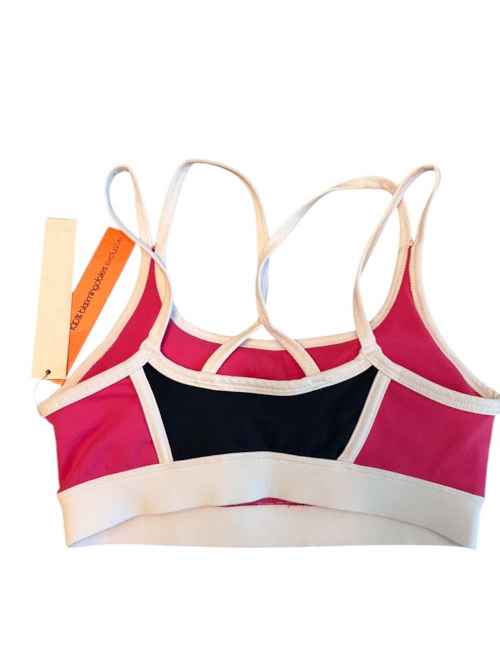 AQUA ATHLETIC Toned Out Color Block Sports Bra & Leggings Set in Raspberry XS - Picture 10 of 11